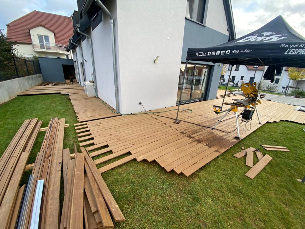 Installation terrasse bois Kebony à Breuschwickersheim